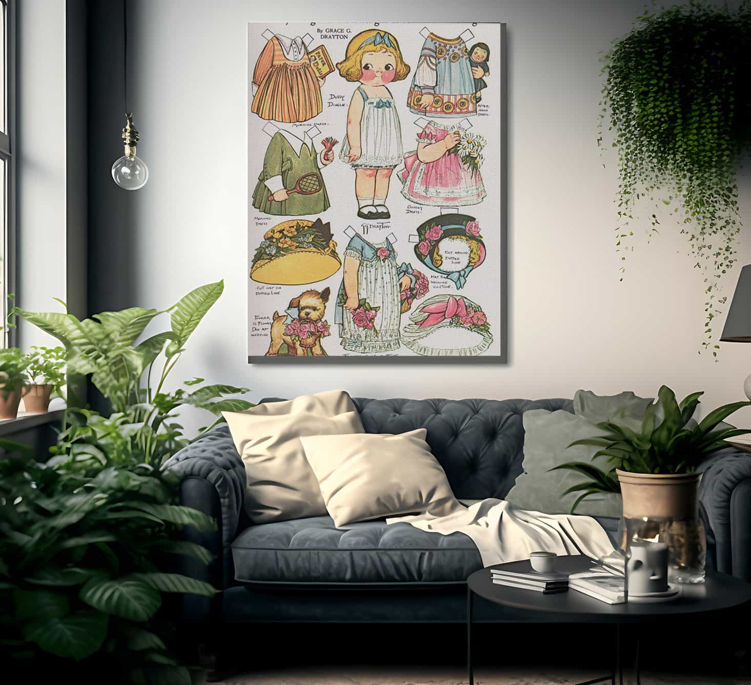 Dolly Dingle Paperdoll 18 By Grace G Drayton Fine Art Print