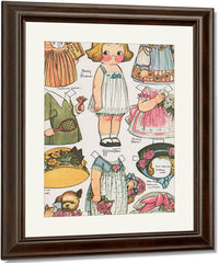 Dolly Dingle Paperdoll 18 By Grace G Drayton Fine Art Print