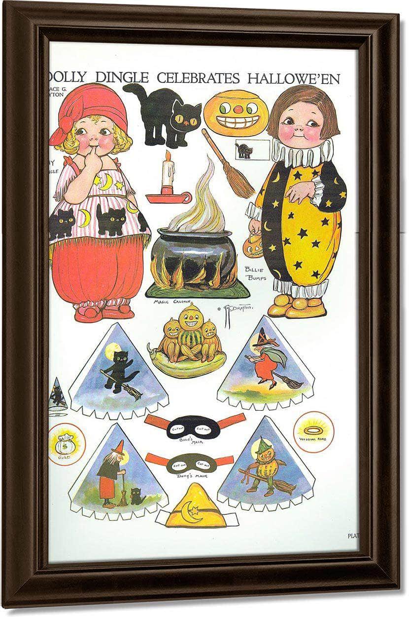 Dolly Dingle Paperdoll 19 By Grace G Drayton Fine Art Print