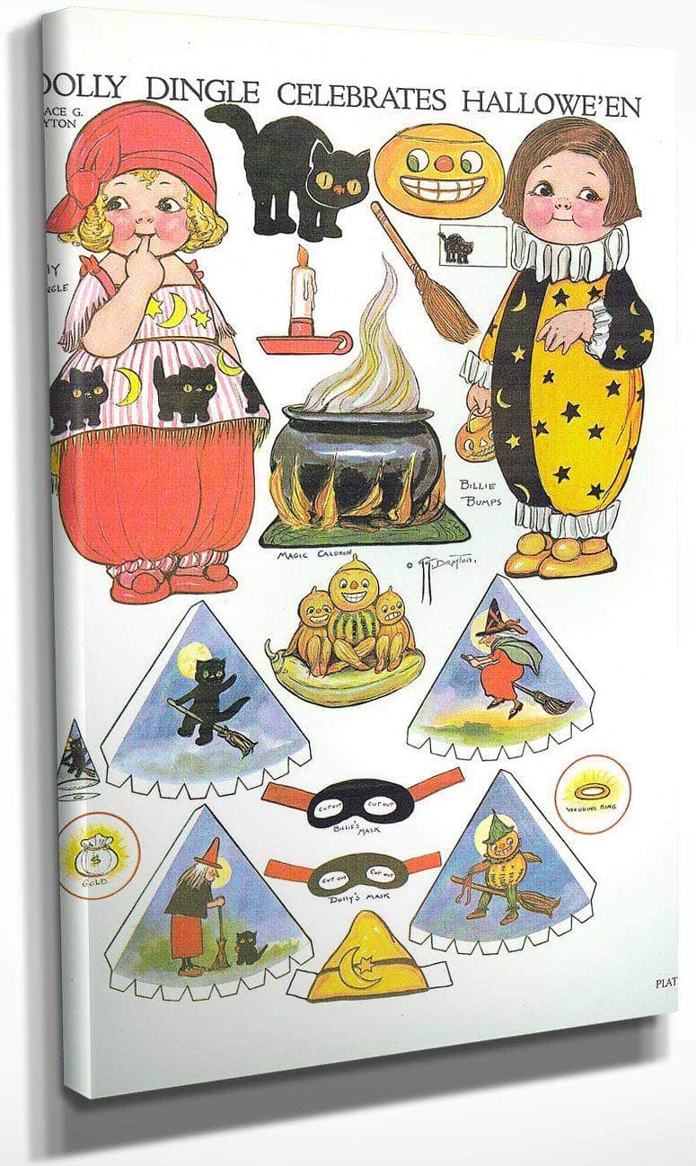 Dolly Dingle Paperdoll 19 By Grace G Drayton Fine Art Print