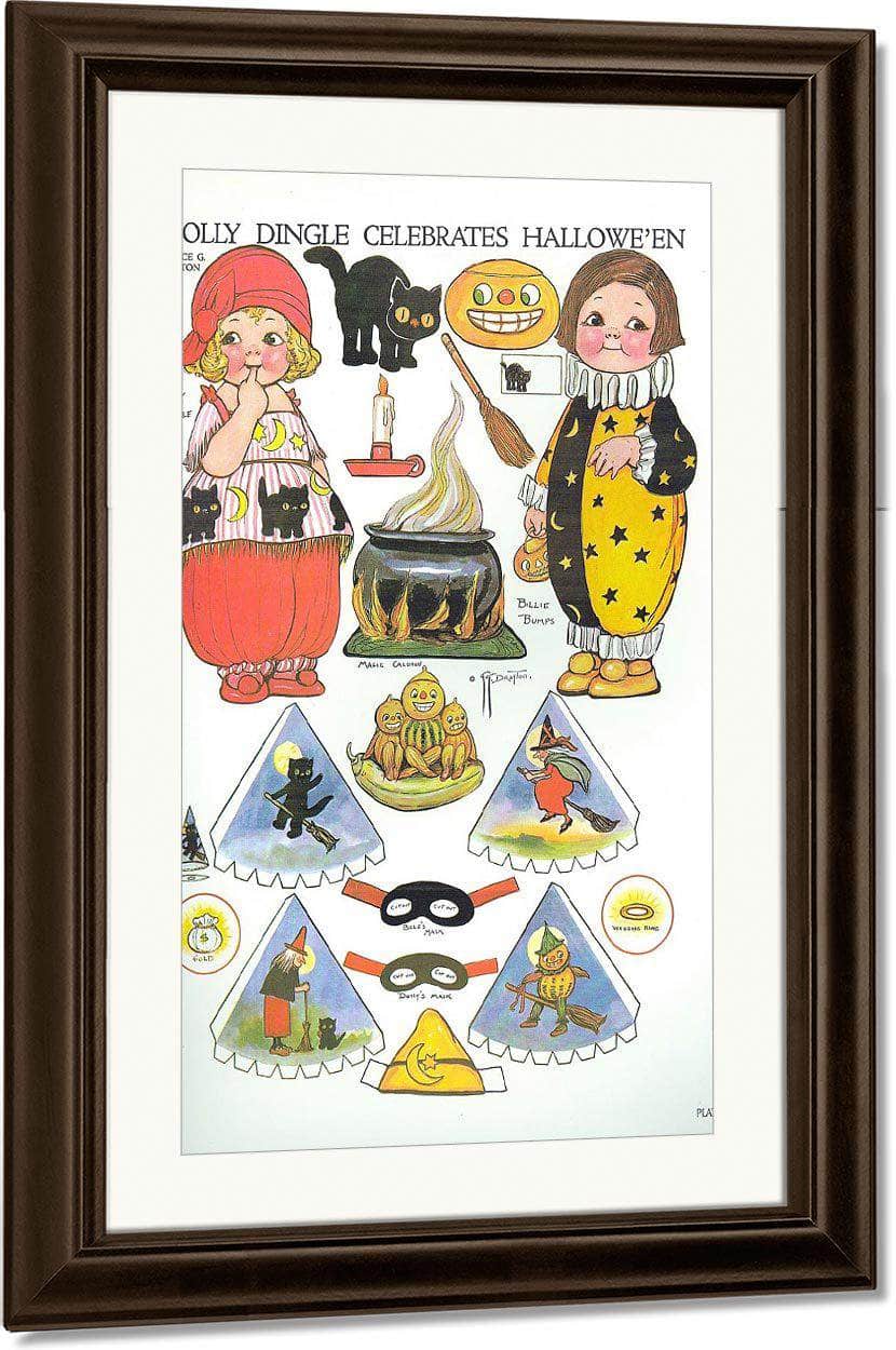 Dolly Dingle Paperdoll 19 By Grace G Drayton Fine Art Print