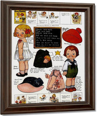 Dolly Dingle Paperdoll 2 By Grace G Drayton Fine Art Print