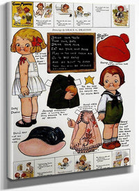 Dolly Dingle Paperdoll 2 By Grace G Drayton Fine Art Print