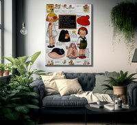 Dolly Dingle Paperdoll 2 By Grace G Drayton Fine Art Print