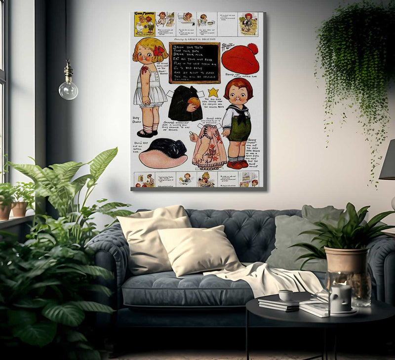 Dolly Dingle Paperdoll 2 By Grace G Drayton Fine Art Print