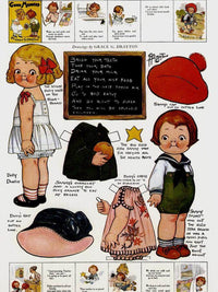 Dolly Dingle Paperdoll 2 By Grace G Drayton Fine Art Print