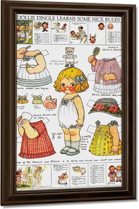 Dolly Dingle Paperdoll 3 By Grace G Drayton Fine Art Print