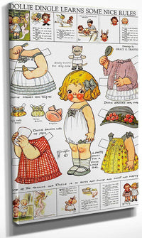 Dolly Dingle Paperdoll 3 By Grace G Drayton Fine Art Print