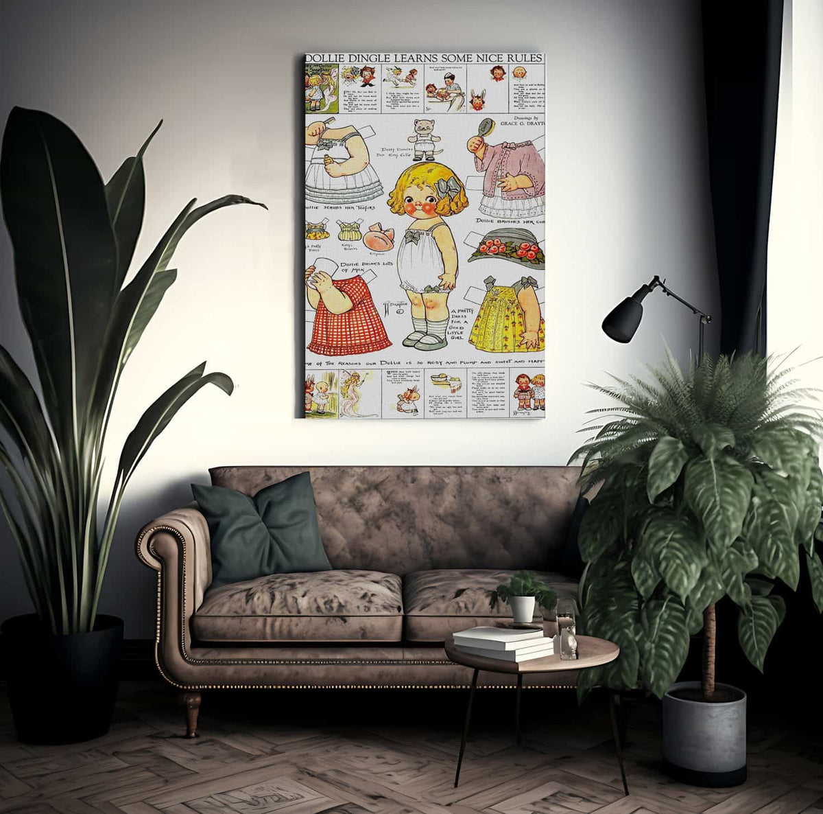 Dolly Dingle Paperdoll 3 By Grace G Drayton Fine Art Print