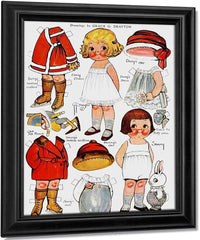 Dolly Dingle Paperdoll 4 By Grace G Drayton Fine Art Print