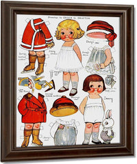 Dolly Dingle Paperdoll 4 By Grace G Drayton Fine Art Print