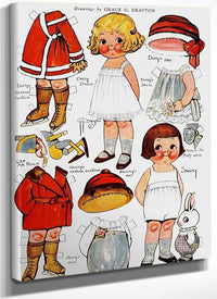 Dolly Dingle Paperdoll 4 By Grace G Drayton Fine Art Print