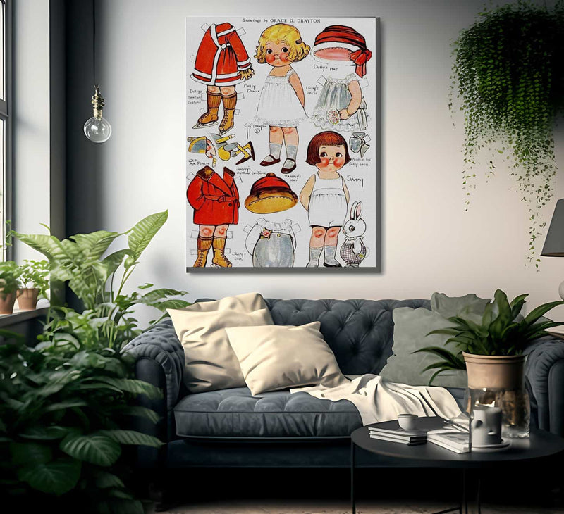 Dolly Dingle Paperdoll 4 By Grace G Drayton Fine Art Print