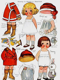 Dolly Dingle Paperdoll 4 By Grace G Drayton Fine Art Print