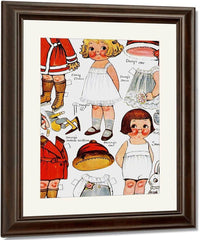 Dolly Dingle Paperdoll 4 By Grace G Drayton Fine Art Print