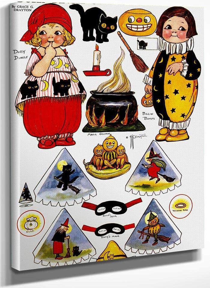 Dolly Dingle Paperdoll 5 By Grace G Drayton Fine Art Print