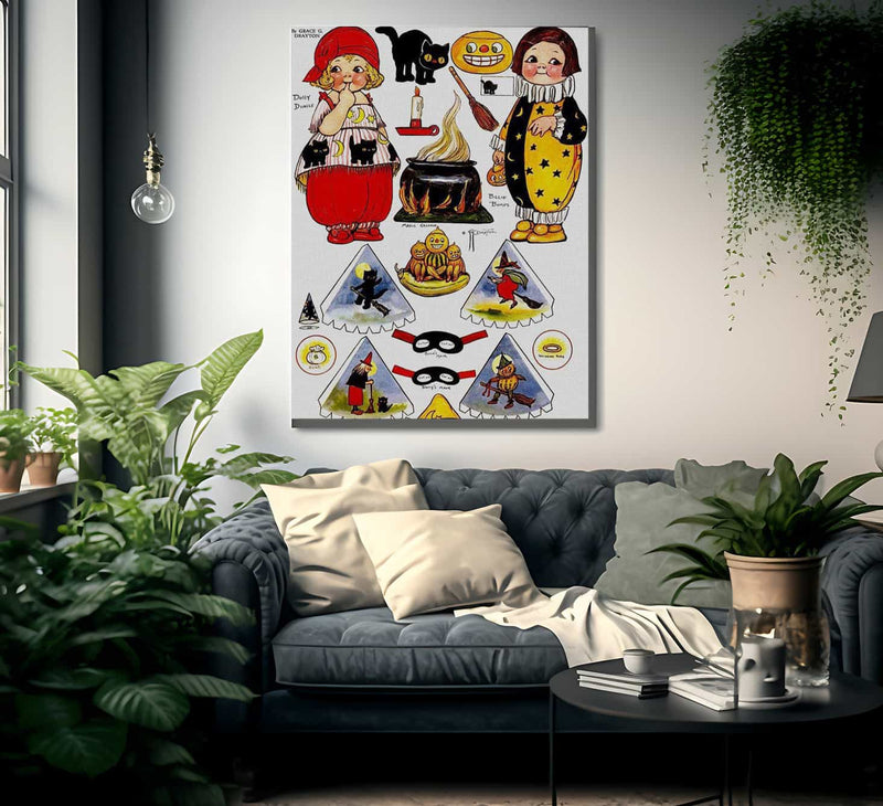 Dolly Dingle Paperdoll 5 By Grace G Drayton Fine Art Print