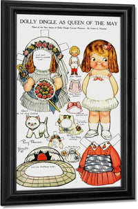 Dolly Dingle Paperdoll 6 By Grace G Drayton Fine Art Print