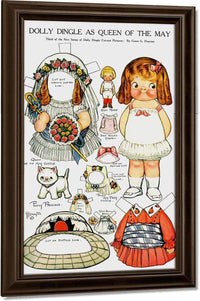 Dolly Dingle Paperdoll 6 By Grace G Drayton Fine Art Print