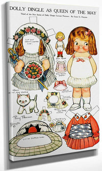 Dolly Dingle Paperdoll 6 By Grace G Drayton Fine Art Print