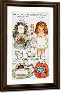 Dolly Dingle Paperdoll 6 By Grace G Drayton Fine Art Print