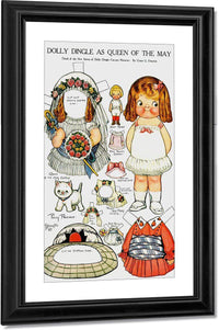 Dolly Dingle Paperdoll 6 By Grace G Drayton Fine Art Print
