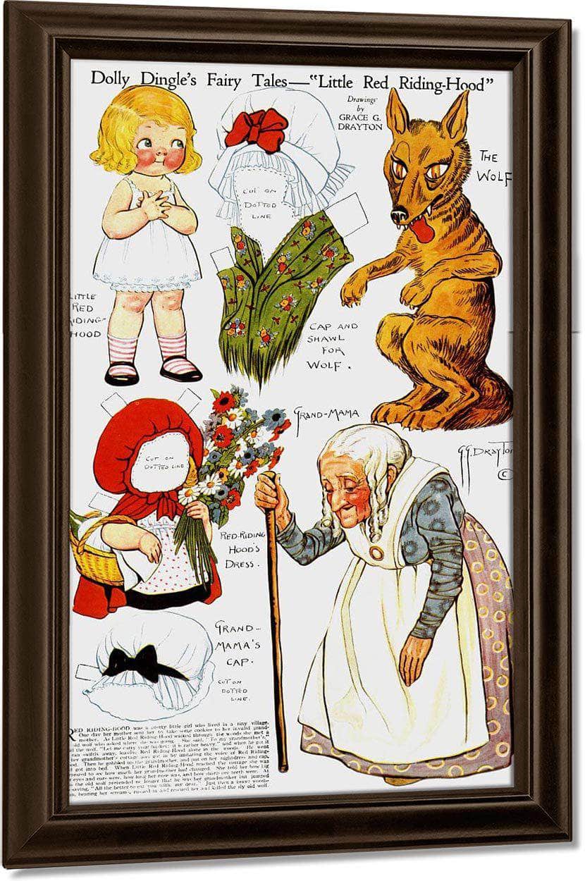 Dolly Dingle Paperdoll 8 By Grace G Drayton Fine Art Print