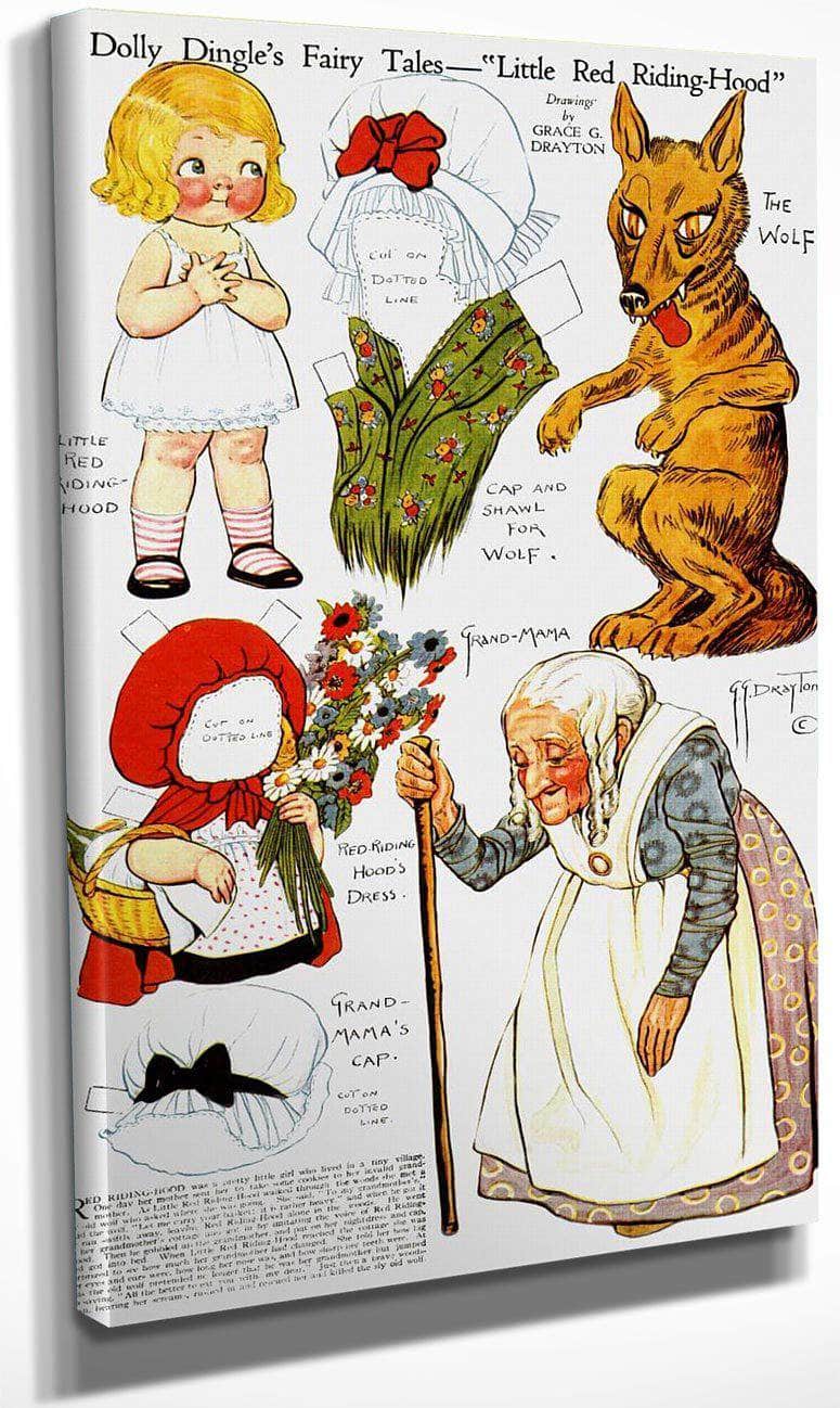 Dolly Dingle Paperdoll 8 By Grace G Drayton Fine Art Print