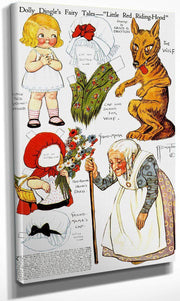 Dolly Dingle Paperdoll 8 By Grace G Drayton Fine Art Print