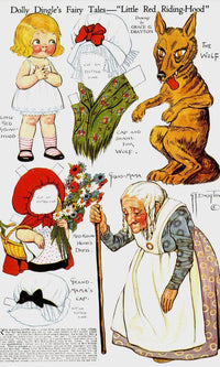 Dolly Dingle Paperdoll 8 By Grace G Drayton Fine Art Print