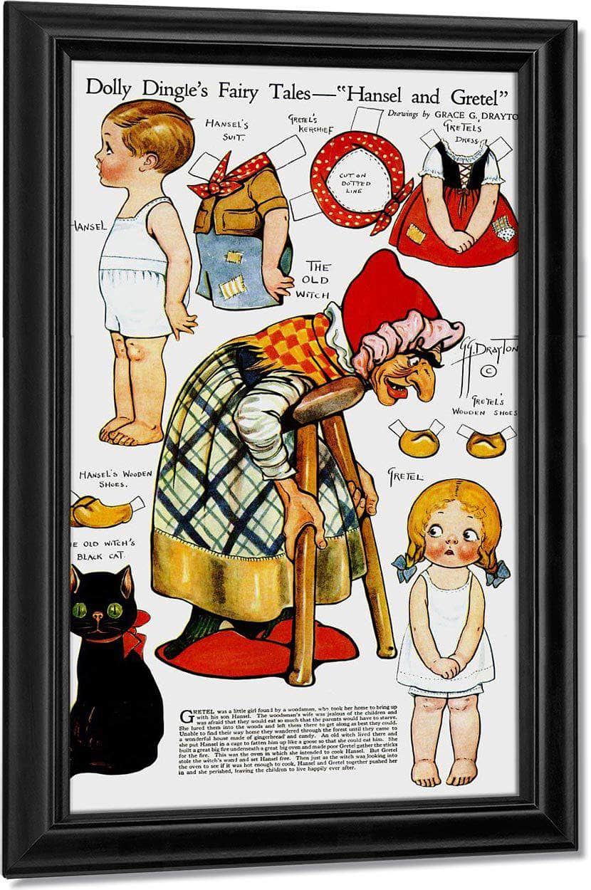 Dolly Dingle Paperdoll 9 By Grace G Drayton Fine Art Print