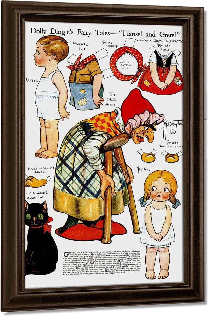 Dolly Dingle Paperdoll 9 By Grace G Drayton Fine Art Print
