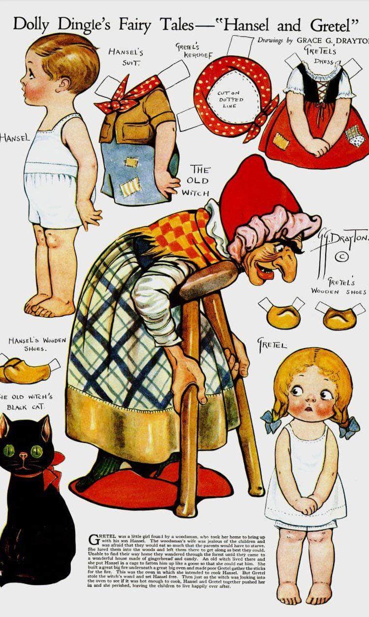 Dolly Dingle Paperdoll 9 By Grace G Drayton Fine Art Print