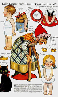 Dolly Dingle Paperdoll 9 By Grace G Drayton Fine Art Print