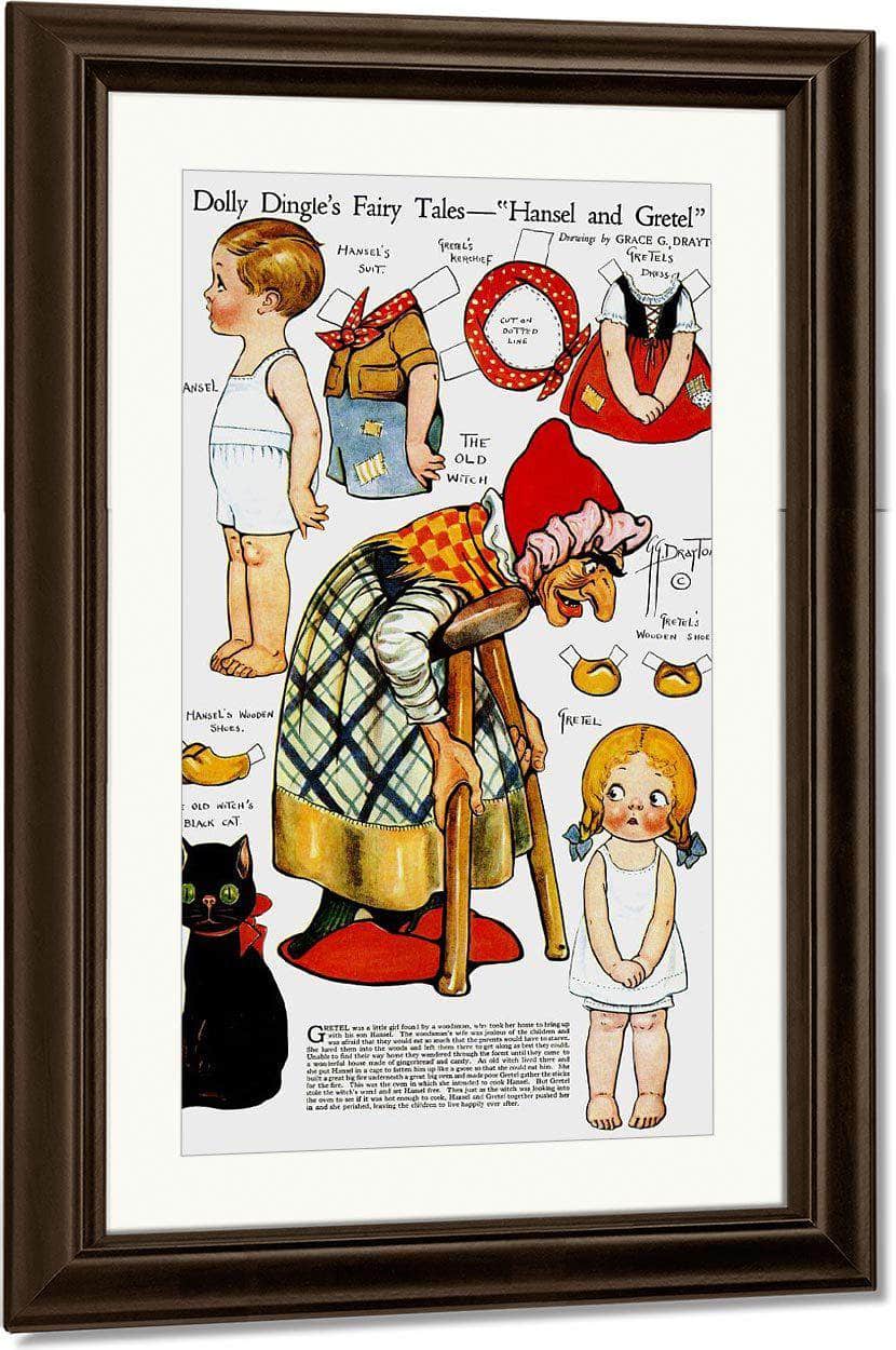 Dolly Dingle Paperdoll 9 By Grace G Drayton Fine Art Print