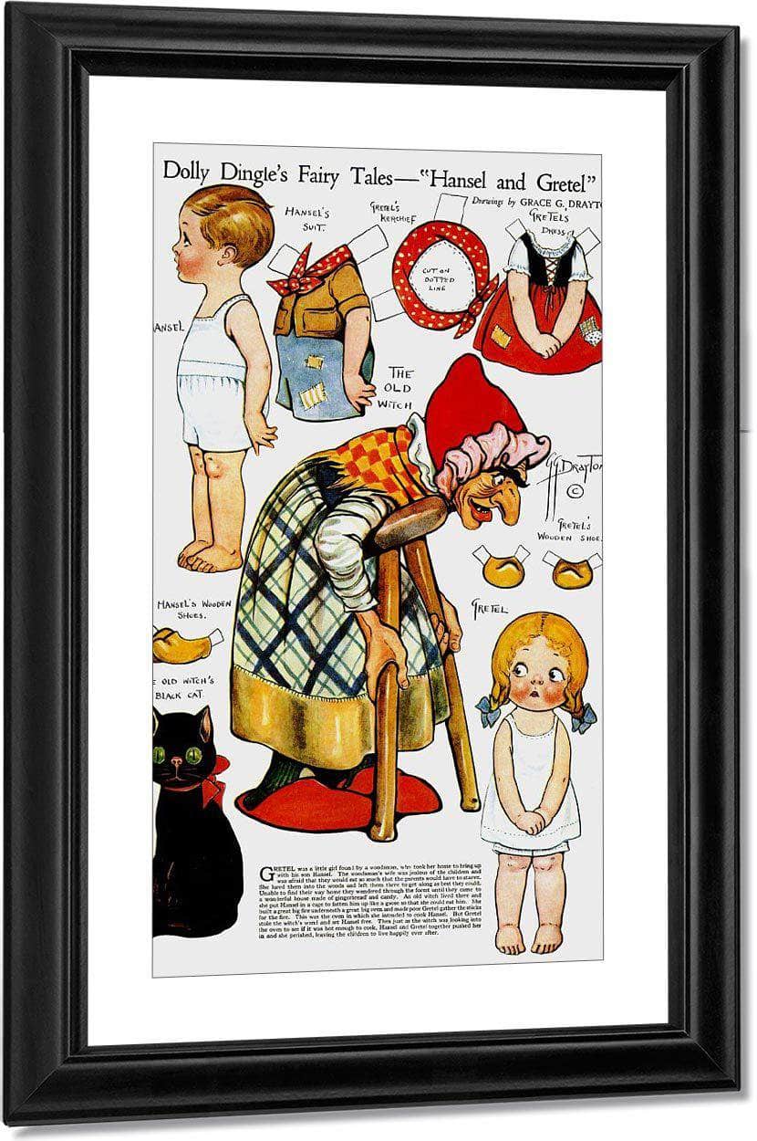 Dolly Dingle Paperdoll 9 By Grace G Drayton Fine Art Print
