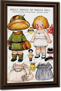 Dolly Dingle Paperdoll By Grace G Drayton Fine Art Print