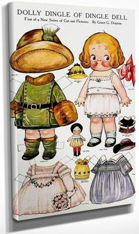 Dolly Dingle Paperdoll By Grace G Drayton Fine Art Print
