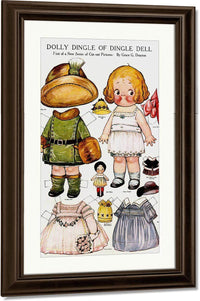 Dolly Dingle Paperdoll By Grace G Drayton Fine Art Print