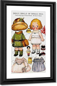 Dolly Dingle Paperdoll By Grace G Drayton Fine Art Print