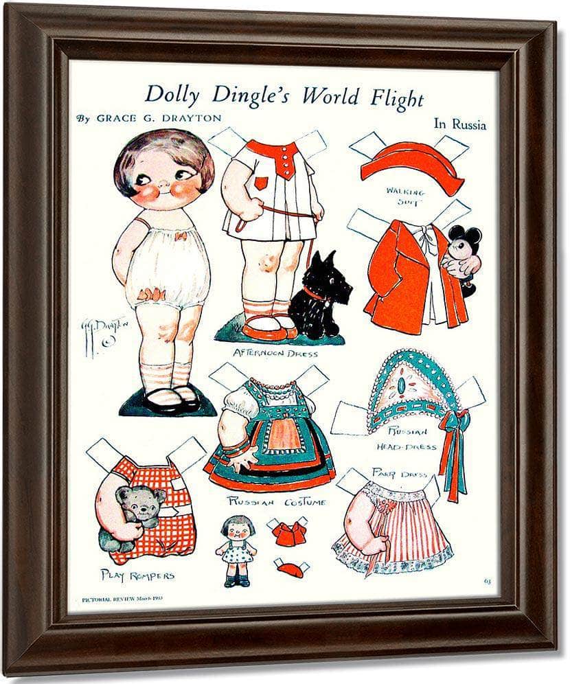 Dollydingle0 10 By Grace G Drayton Fine Art Print