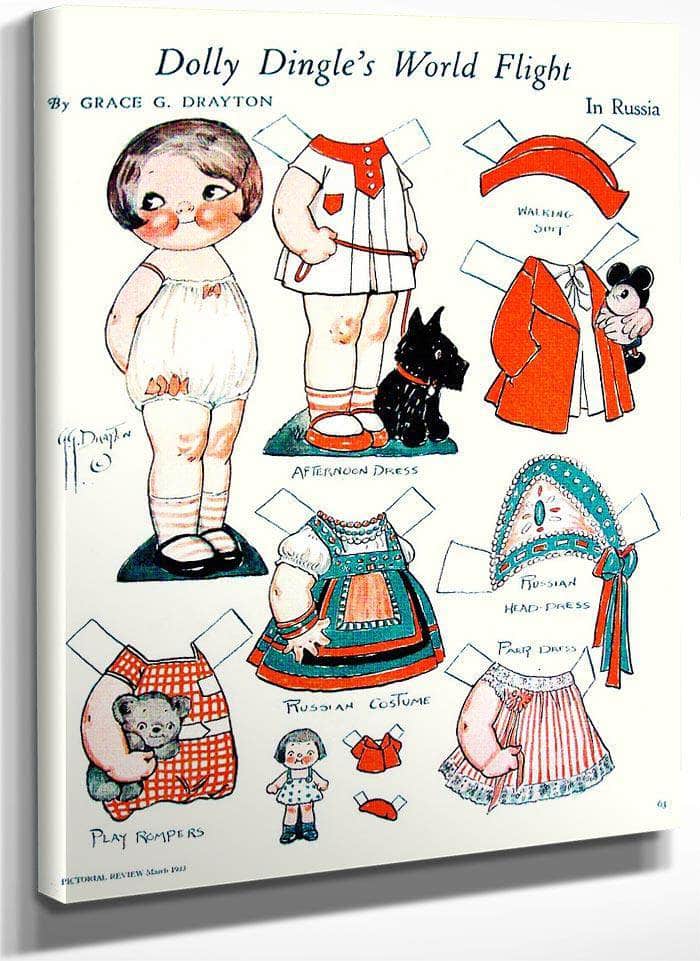 Dollydingle0 10 By Grace G Drayton Fine Art Print