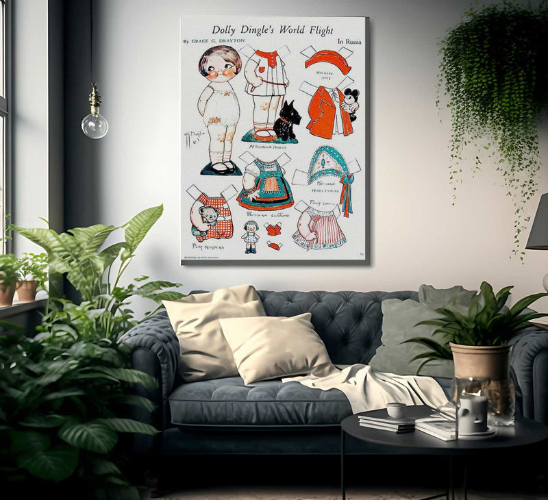 Dollydingle0 10 By Grace G Drayton Fine Art Print