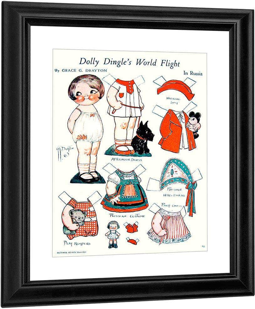 Dollydingle0 10 By Grace G Drayton Fine Art Print