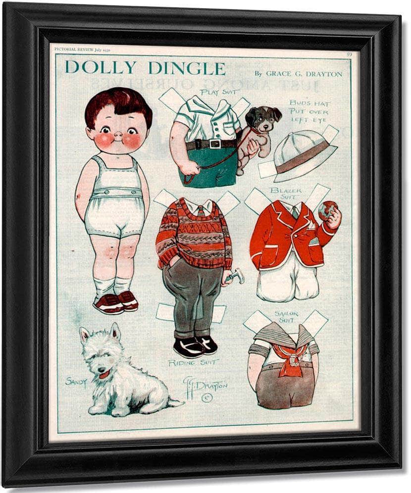 Dollydingle0 11 By Grace G Drayton Fine Art Print