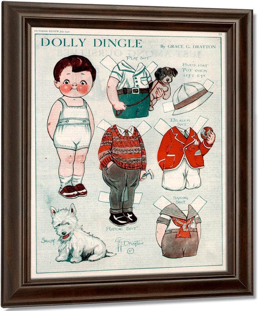 Dollydingle0 11 By Grace G Drayton Fine Art Print