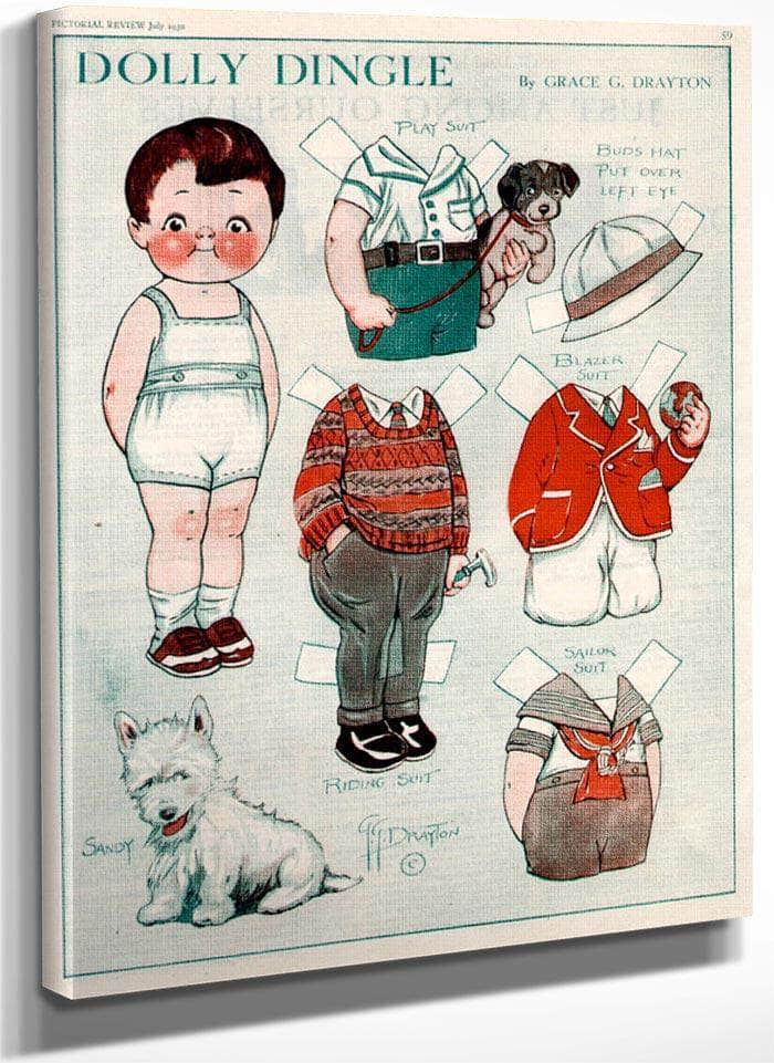 Dollydingle0 11 By Grace G Drayton Fine Art Print