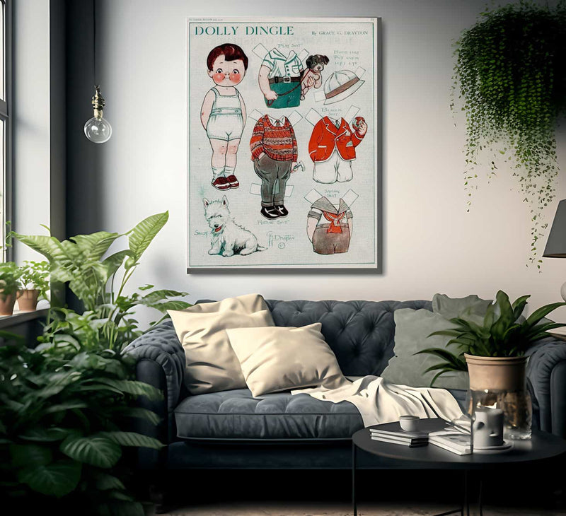 Dollydingle0 11 By Grace G Drayton Fine Art Print