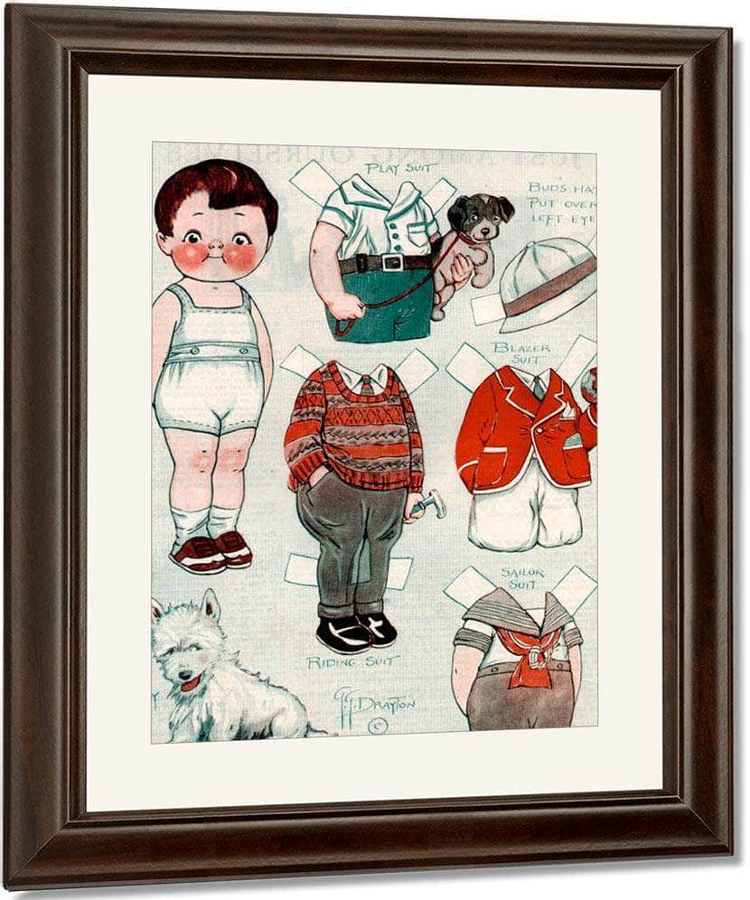 Dollydingle0 11 By Grace G Drayton Fine Art Print