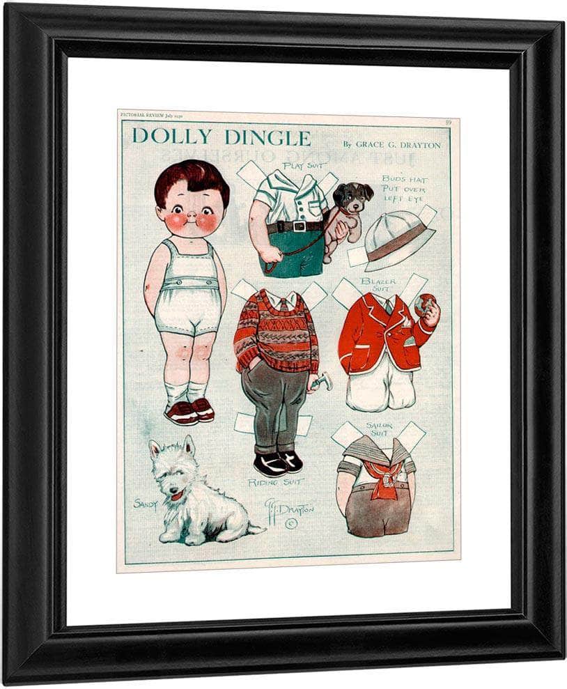 Dollydingle0 11 By Grace G Drayton Fine Art Print